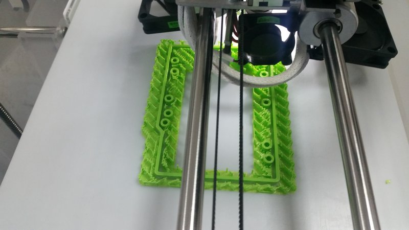 In the middle of printing process