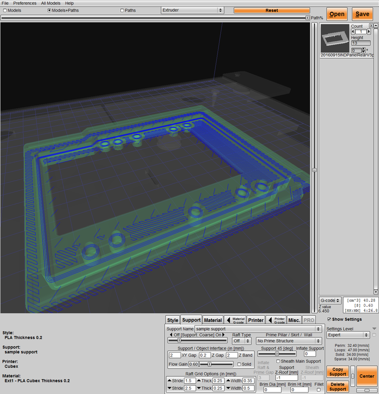 Support settings on KISSlicer v1.5 Beta 2.10 with CubitMod 5B5