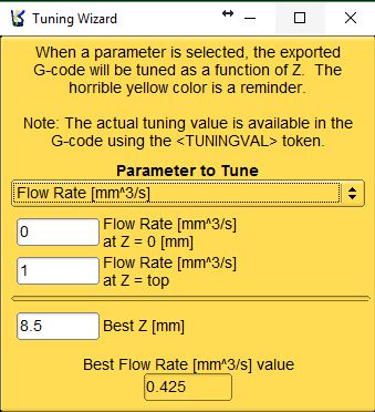 Flow Rate Window
